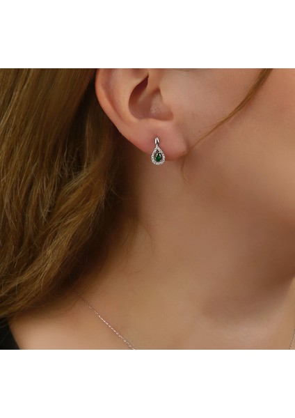 Zirkon Taşlı Gümüş Küpe K023701 fiyatları