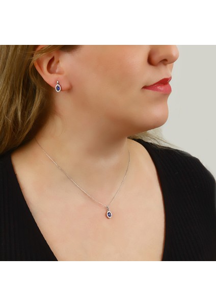 Zirkon Taşlı Gümüş Set S013602 fiyatları