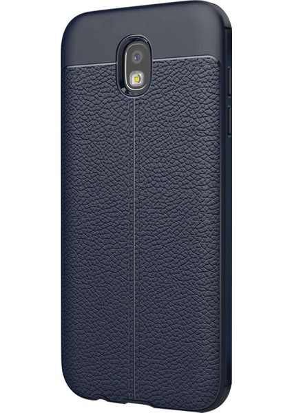 Samsung Galaxy J7 Pro Kılıf Suni Deri Dokulu Silikon