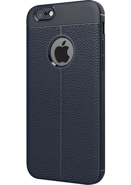 Apple iPhone 8 Kılıf Suni Deri Dokulu Silikon