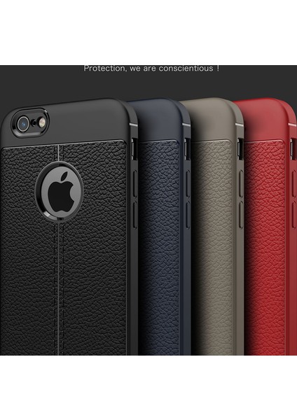Apple iPhone 8 Kılıf Suni Deri Dokulu Silikon fırsatları