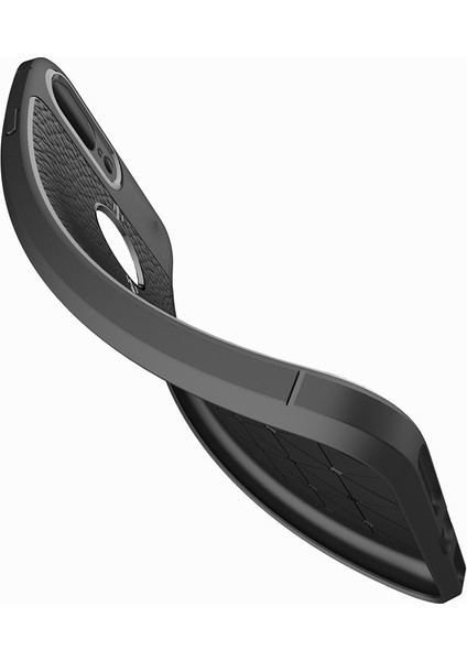 Apple iPhone 7 Plus Kılıf Suni Deri Dokulu Silikon