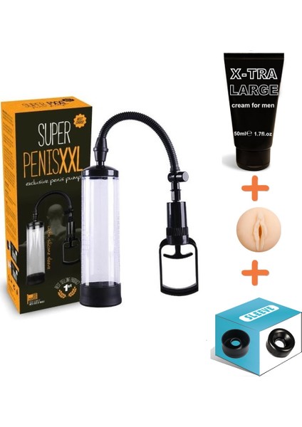 Hizliexpress Pump King Penis Pompası Vakum Pompa + Penis Pompası Yedek Başlık!