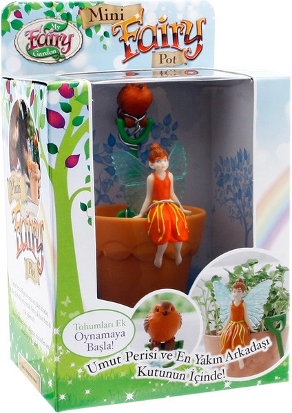 Mini Peri Saksısı Turuncu