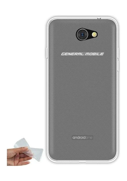 Case 4U General Mobile GM 6 ince Silikon Kılıf Şeffaf