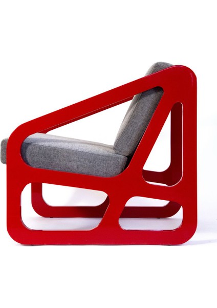 Evka Ahşap Spongy Tekli Koltuk Kırmızı fiyatları