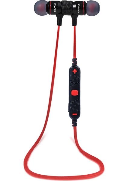 Mıknatıslı Kablosuz Bluetooth Kulaklık A920BL - Kırmızı