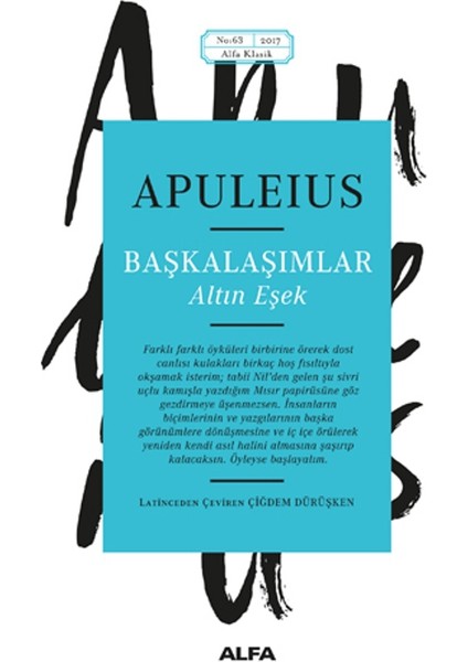 Başkalaşımlar: Altın Eşek - Apuleius