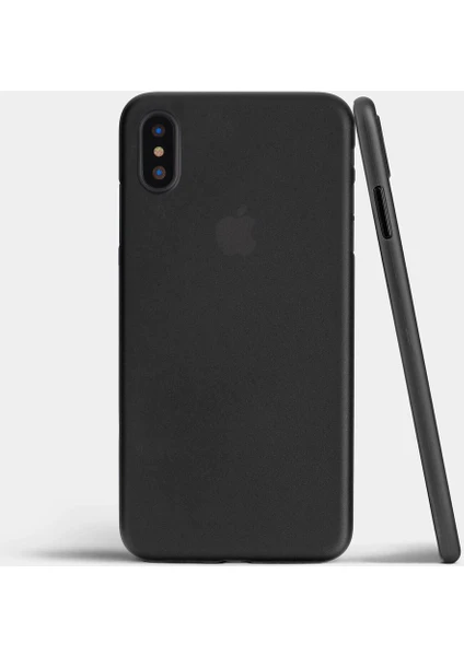 Case 4U Apple iPhone X Kılıf Ultra İnce 0.2mm Kapak Siyah