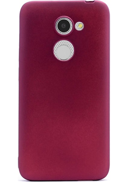 Alcatel İdol A3 Kılıf Premier Silikon Kılıf Mor + Cam