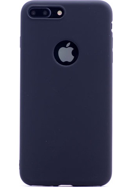 Apple iPhone 8 Plus Kılıf Premier Silikon Kılıf Siyah + Cam