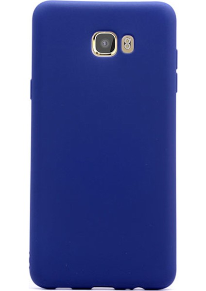 Samsung Galaxy C5 Pro Kılıf Premier Silikon Kılıf Lacivert