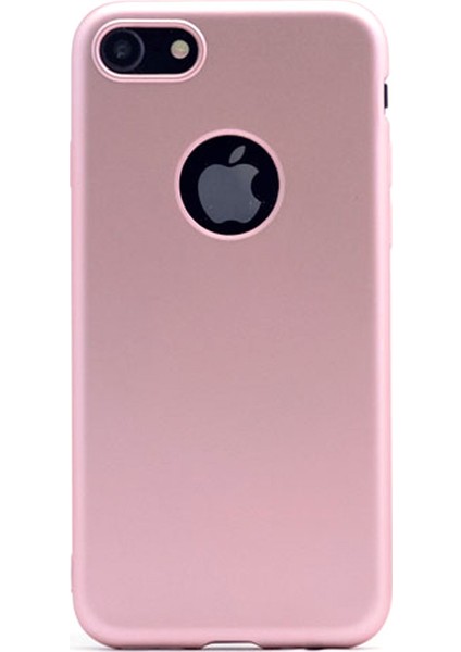 Apple iPhone 8 Kılıf Premier Silikon Kılıf Bronz + Cam
