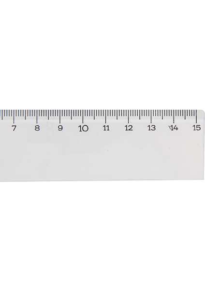 Cetvel Plastik Bürü Tipi Geniş 15 Cm 00140