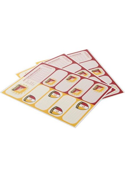 Galatasaray Ders Programlı Okul Etiketi 3'lü