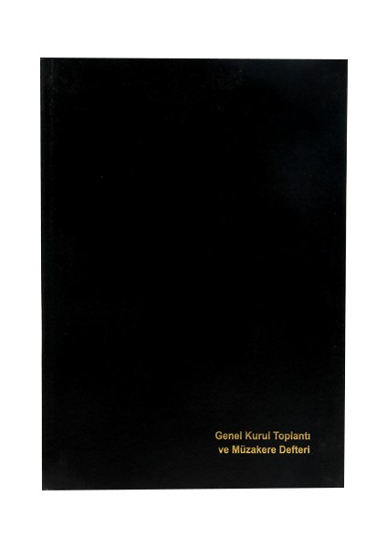 Genel Kurul Toplantı ve Müzakere Defteri 96 Yaprak Ciltli