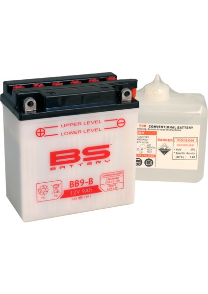 Motospartan AKÜ BB9-B 12V8AH GILERA RUNNER 180 PIAGGIO FLY 100 ET4 LX 125 PX 200