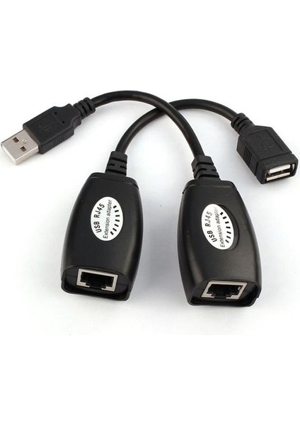 5058 Rj45 Usb Ek Uzatıcı Cat5e 6 Kablosu Ekleme Extension