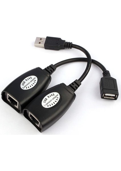 5058 Rj45 Usb Ek Uzatıcı Cat5e 6 Kablosu Ekleme Extension