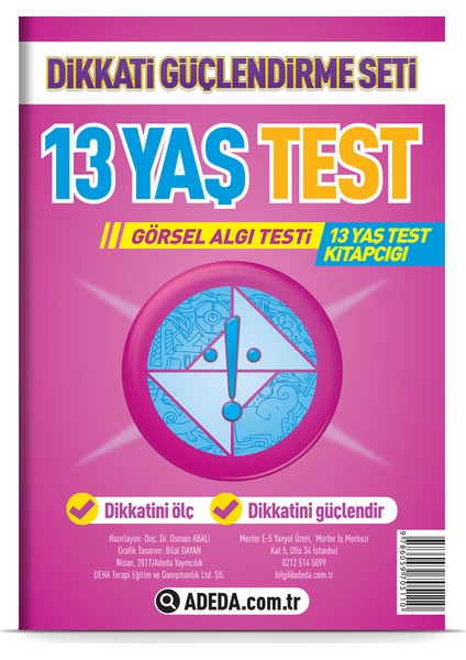 Adeda Yayıncılık Adeda DGS 13 Yaş Görsel Algı Testi