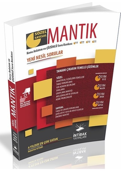 İntibak 2018 KPSS ALES DGS Sözel Sayısal Mantık Konu Anlatımı Ve Soru Bankası Çözümlü