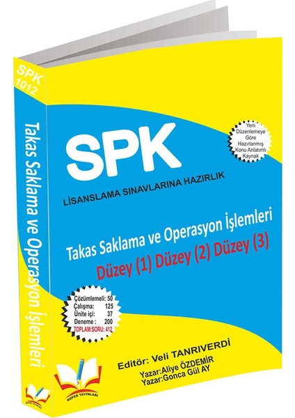 Roper SPK SPF Lisanslama 1012 Takas Saklama Ve Operasyon İşlemleri Düzey 1-2-3