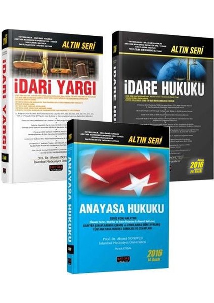 Savaş Anayasa Hukuku İdare Hukuku İdari Yargı 3'lü Set Ahmet Nohutçu