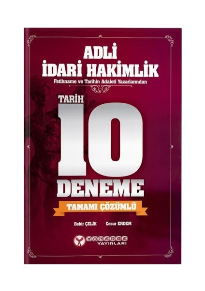 Yönerge 2018 Adli İdari Hakimlik Tarih 10 Deneme Çözümlü