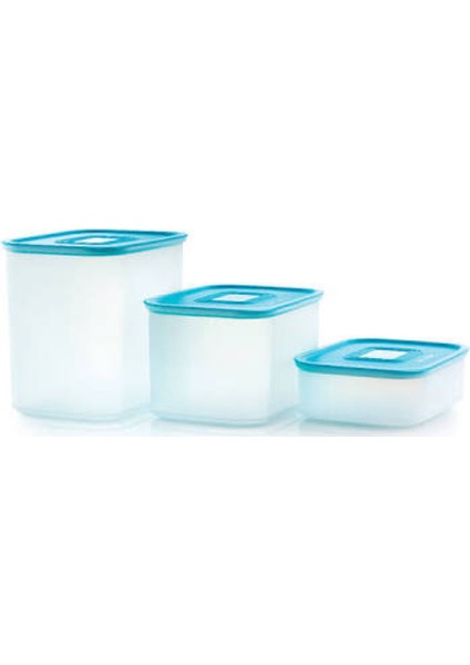 Su Turkuaz Set 3'lü (Saklama Kabı) Hasgül