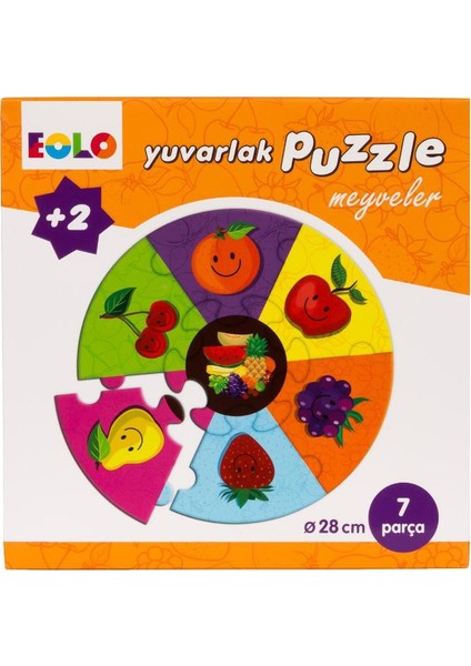 Yuvarlak Puzzle: Meyveler
