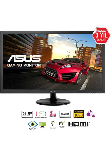 VP228HE 21.5" 1ms (Analog+HDMI) Full HD Multimedia Monitör