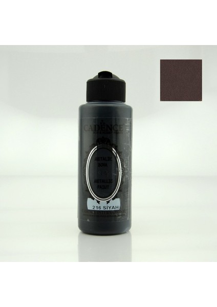 Siyah Akrilik Ahşap Metalik Boya 120 ml