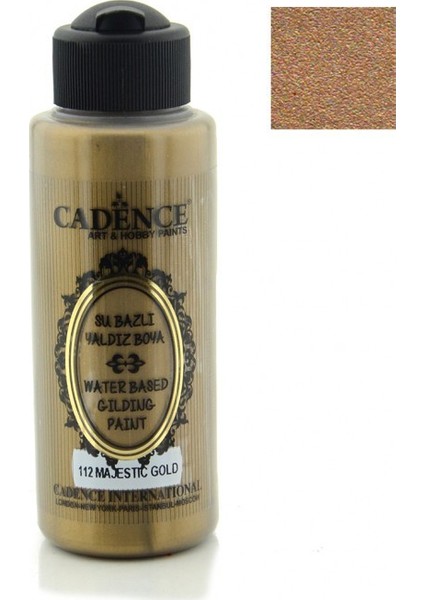 Majestik Altın Akrilik Ahşap Yaldız Boya 120 ml