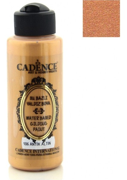 Antik Altın Akrilik Ahşap Yaldız Boya 120 ml