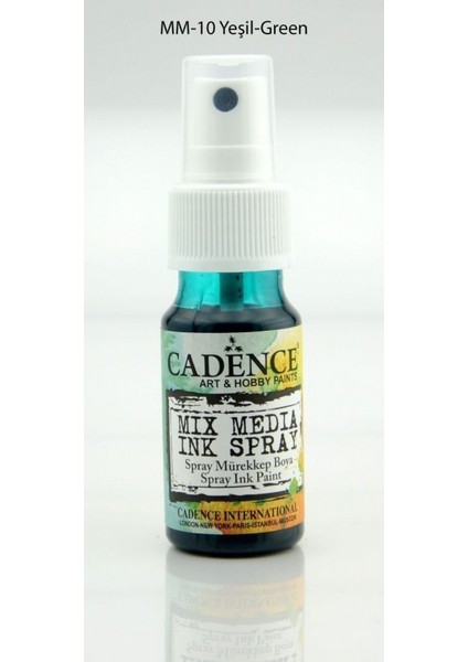 Yeşil - Mix Media İnk Sprey Mürekkep Boya 25 ml