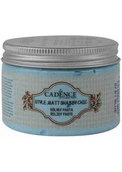 Bebek Mavi Shabby Chic Rölyef Pasta 350 gr