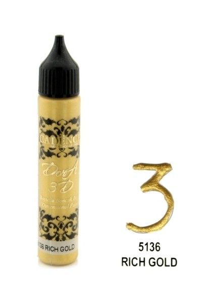 Rich Gold - 3D Boyutlu Boncuk Boya 25 ml