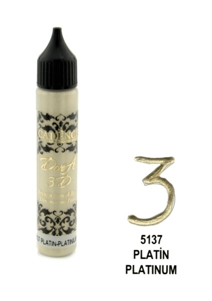 Platin - 3D Boyutlu Boncuk Boya 25 ml