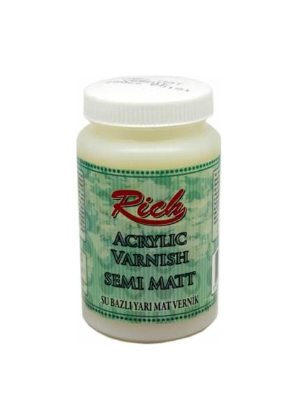 Su Bazlı Yarımat Vernik 250 ml