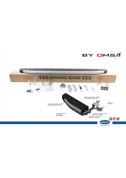 Subaru Forester Blackline Yan Basamak Alüminyum 2013 ve Sonrası fiyatları