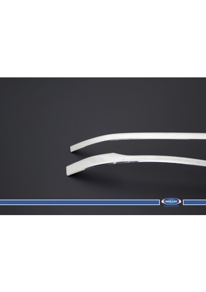 Omsa VW Passat B8 Krom Ön Tampon Çıtası 3 Parça P.Çelik 2015-2019