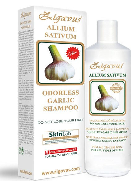 Saç Dökülmelerine Karşı Kokusuz Sarımsaklı Şampuan 450ml