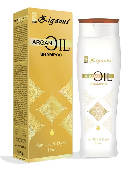Kuru, Boyalı ve Yıpranmış Saçlar İçin Argan Yağı Ekstraklı Şampuan 250ml
