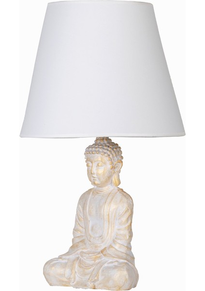 Modern Dizayn Buda Abajur Beyaz Gold Beyaz fiyatları