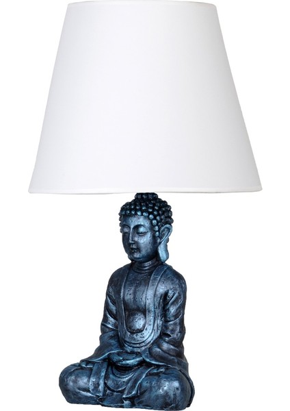 Modern Dizayn Buda Abajur Turkuaz Beyaz fiyatları