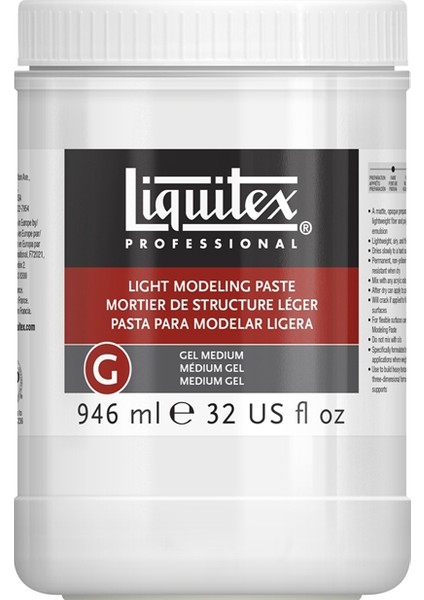 Light Modeling Paste, Ligt Model Pastası 946ml