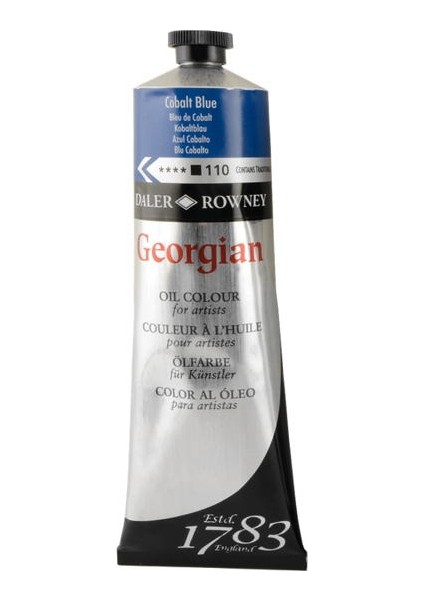 Daler Rowney Georgian Yağlı Boya 225ml - N:110 Cobalt Blue