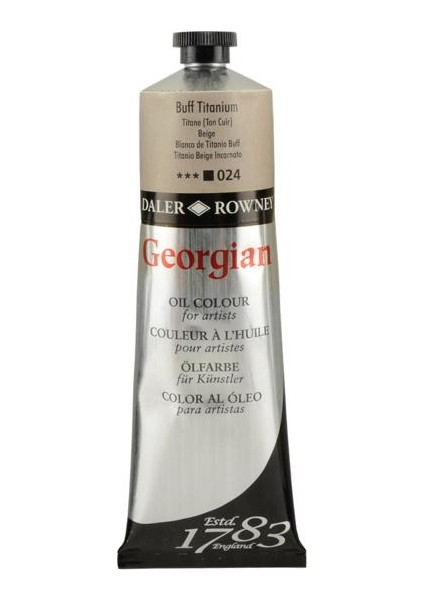 Daler Rowney Georgian Yağlı Boya 225ml - N:024 Buff Titanium