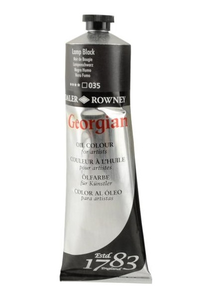 Georgian Yağlı Boya 225ml - N:035 Lamp Black