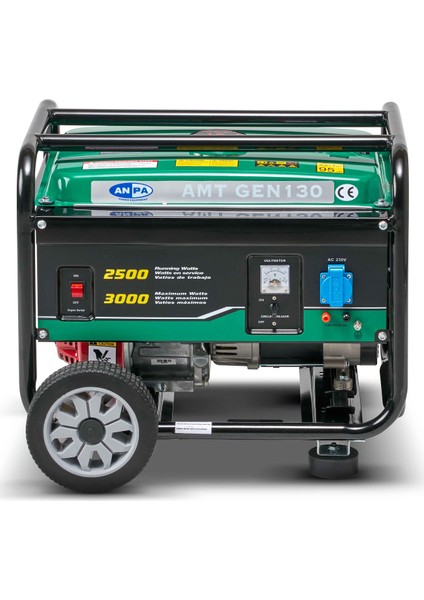 AMT GEN 130 Benzinli Jeneratör (3 kVA-İpli-Honda GX 160 HONDA MOTORLU -230V/50Hz-Tekerlekli) fiyatları